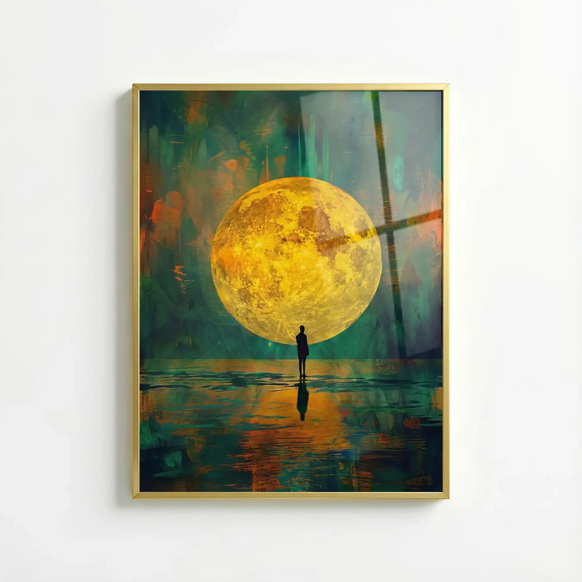 Lunar Reflection Framed Wall Art