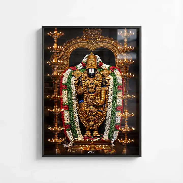 Tirupati Balaji Framed Wall Art - Master