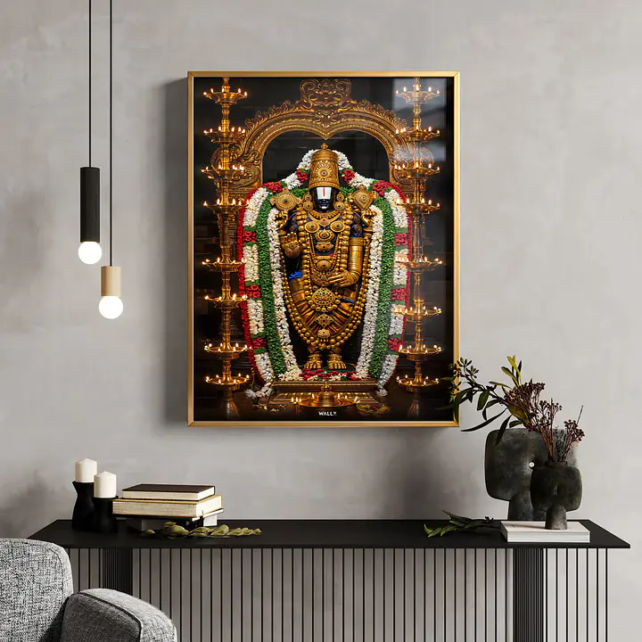 Tirupati Balaji Framed Wall Art - Master