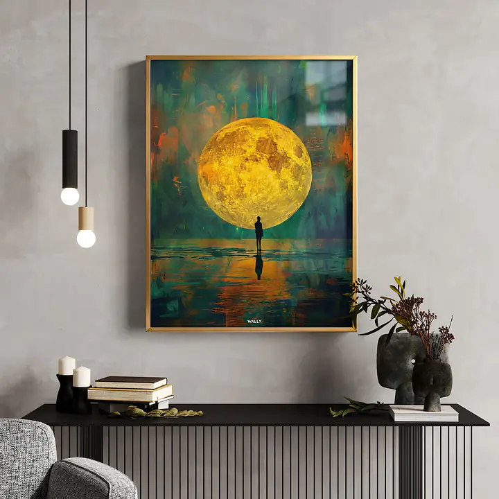 Lunar Reflection Framed Wall Art - Master