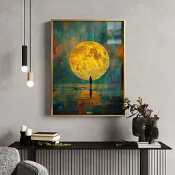 Lunar Reflection Framed Wall Art - Master