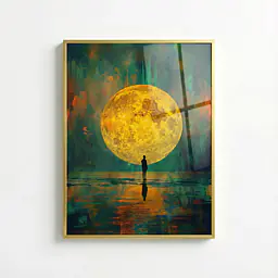 Lunar Reflection Framed Wall Art - Master