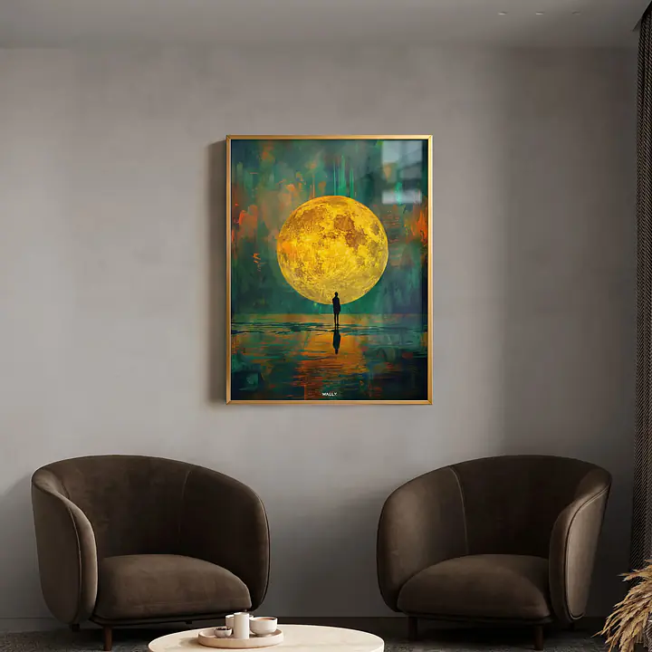 Lunar Reflection Framed Wall Art - Master