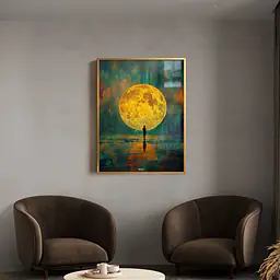 Lunar Reflection Framed Wall Art - Master