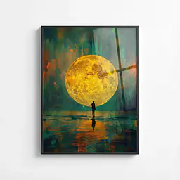 Lunar Reflection Framed Wall Art - Master