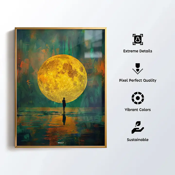 Lunar Reflection Framed Wall Art - Master