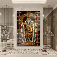 Tirupati Venkateshwara Premium Divine Wall Art Acrylic Digital Print - Master